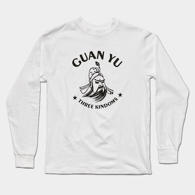 Three kingdongs  Guan Yu Long Sleeve T-Shirt by Macky